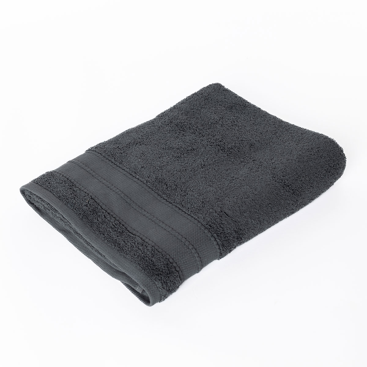 Toalla de ba&ntilde;o ESSENZA gris oscuro 90x150cm