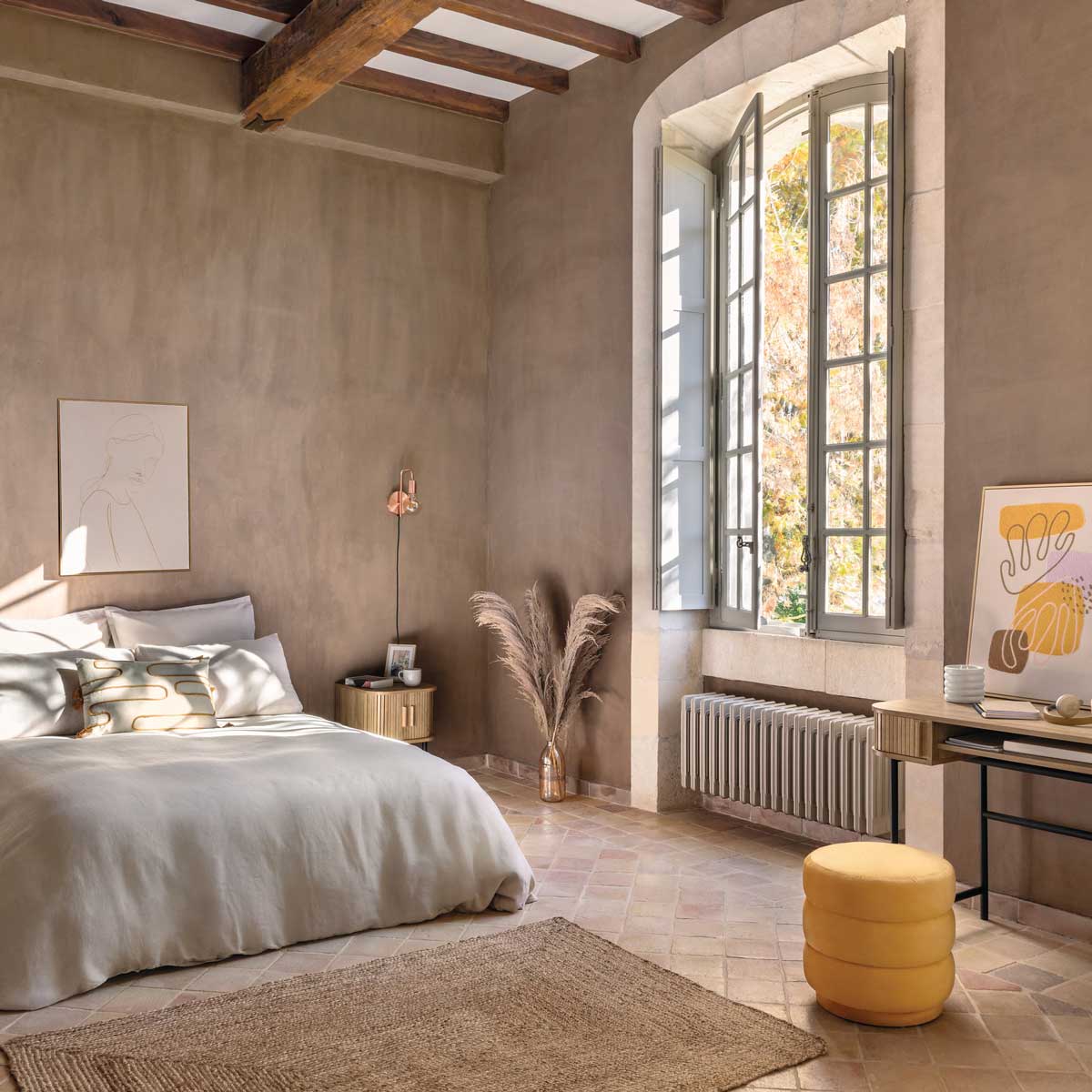 Alfombra HISTOIRE de yute natural 60x90cm