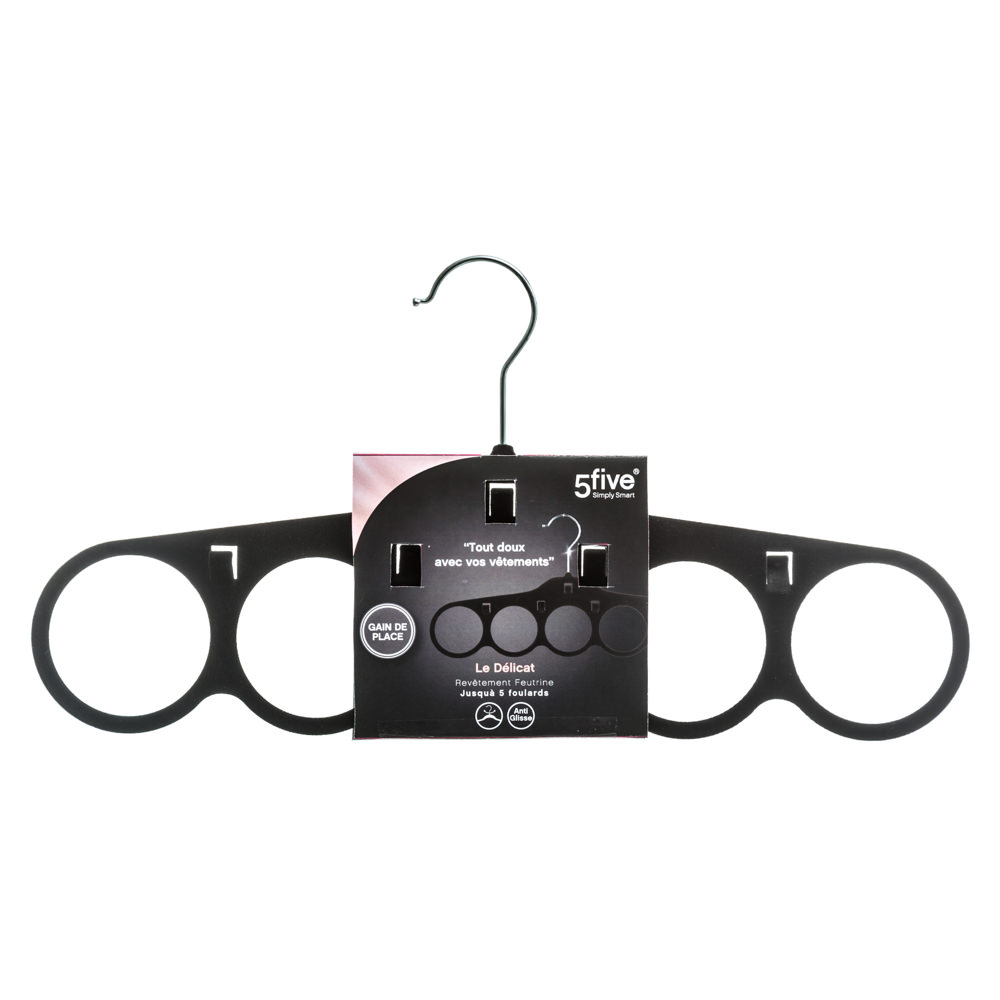 Percha Antideslizante Para 5 Bufandas