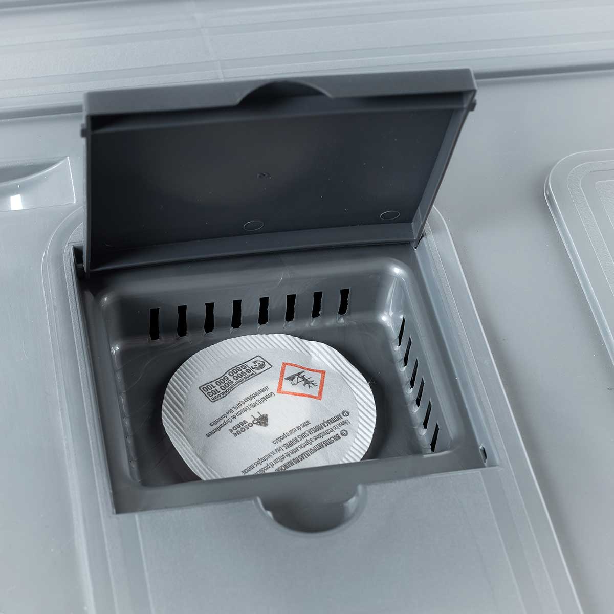 Caja de almacenaje EUROPA gris 110l