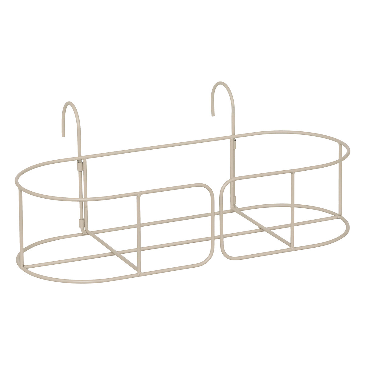 Florero AZE de metal beige 27cm