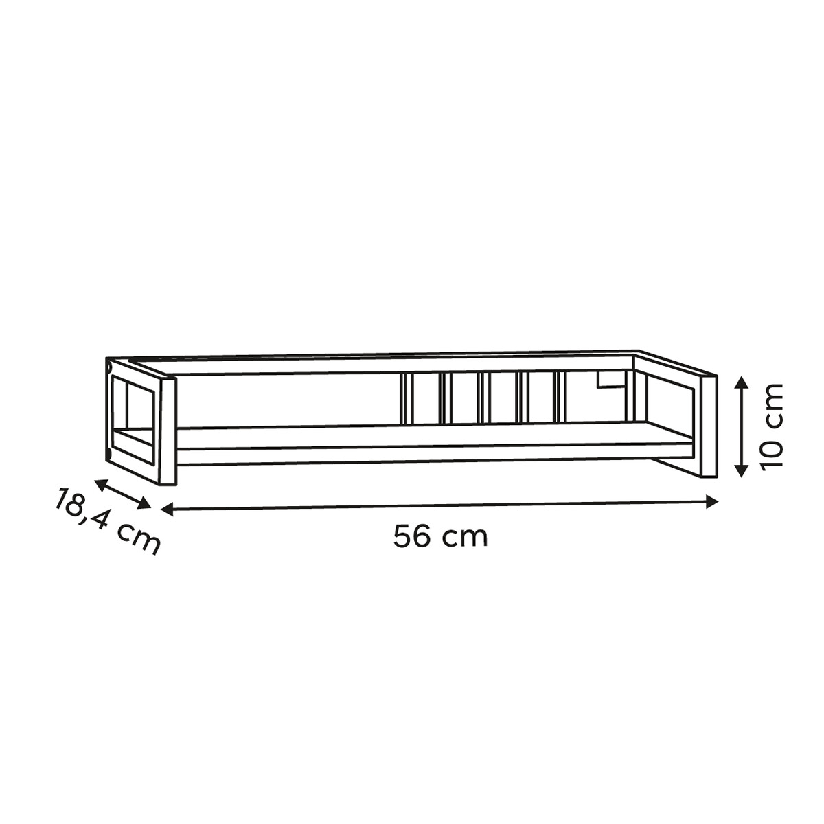 Estante de pared DUNA beige
