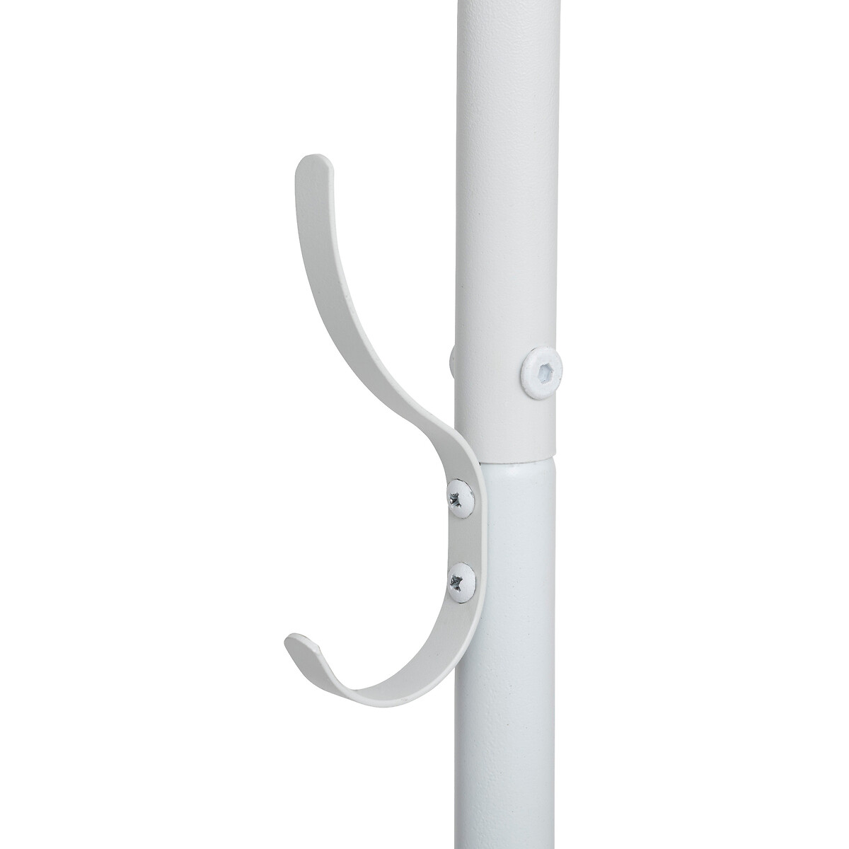 Perchero de metal blanco