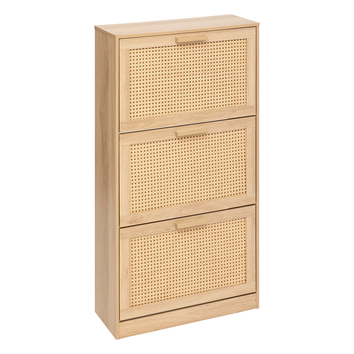 Zapatero con 3 cajones beige 113cm
