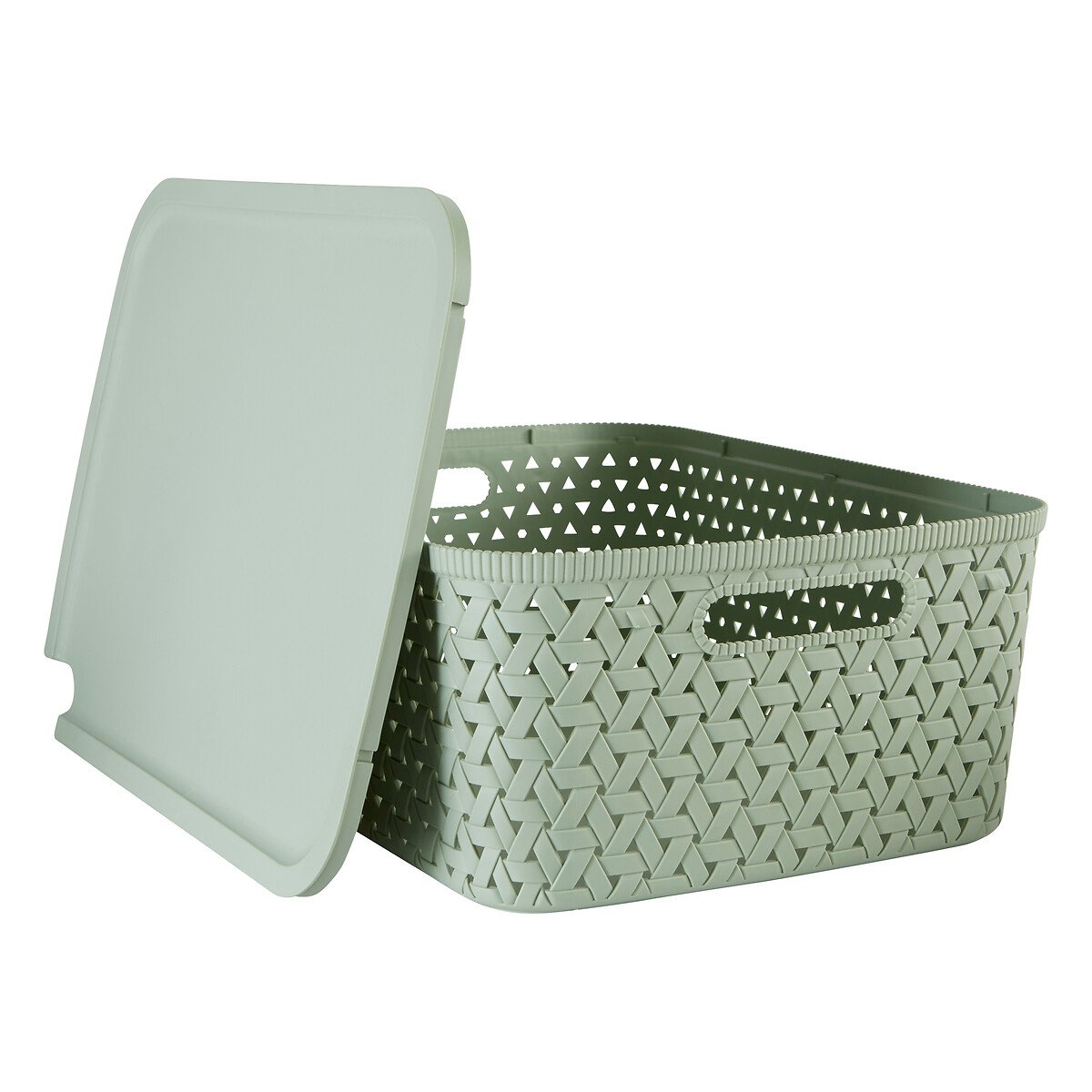 Cesta de almacenaje TRESSY verde 15L