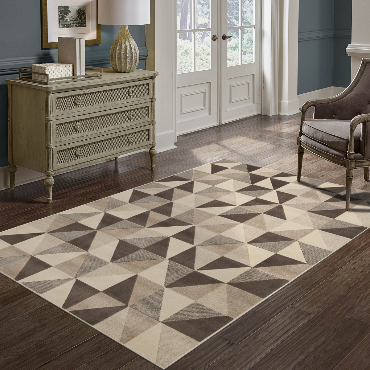 Alfombra Dinia Square Beige 80x150cm