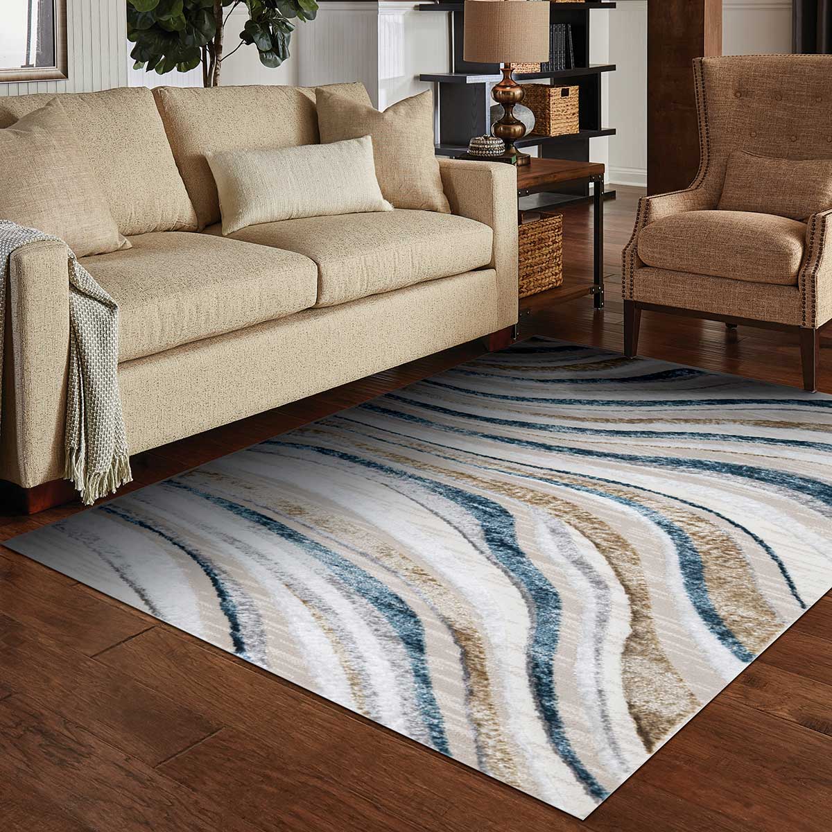 Alfombra Zave Waves Multicolor 120x160cm