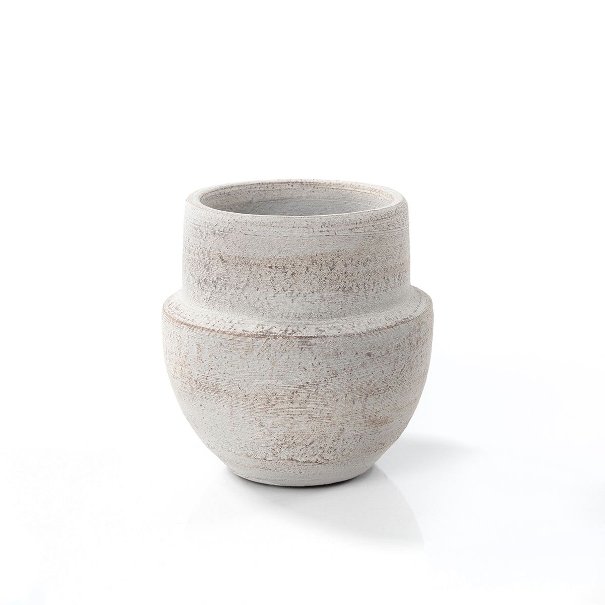 Jarrón SABRE gris de barro 12cm