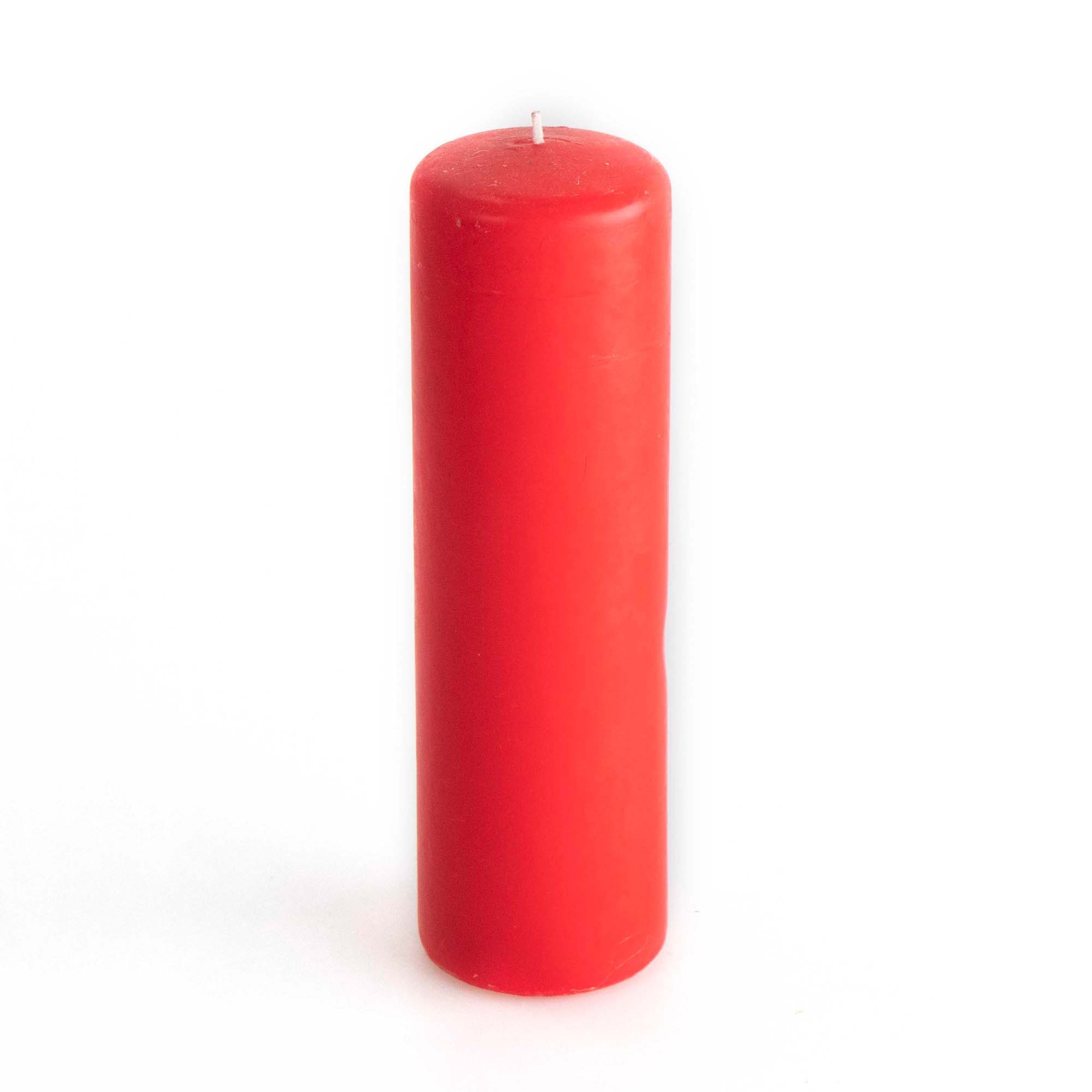 Vela Pilar Basic Roja 7.3x25Cm