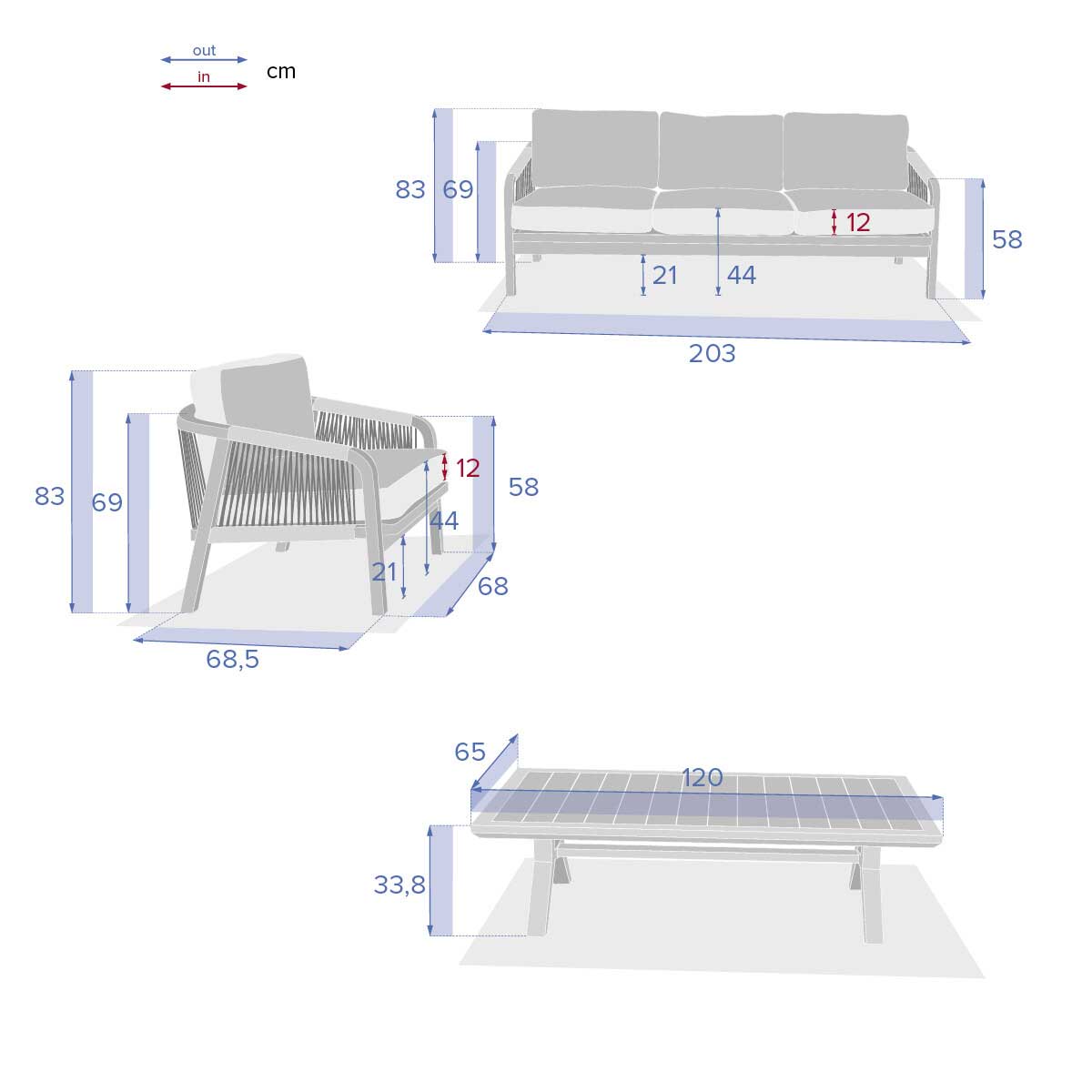 Juego De Jardín Papouasie Acacia