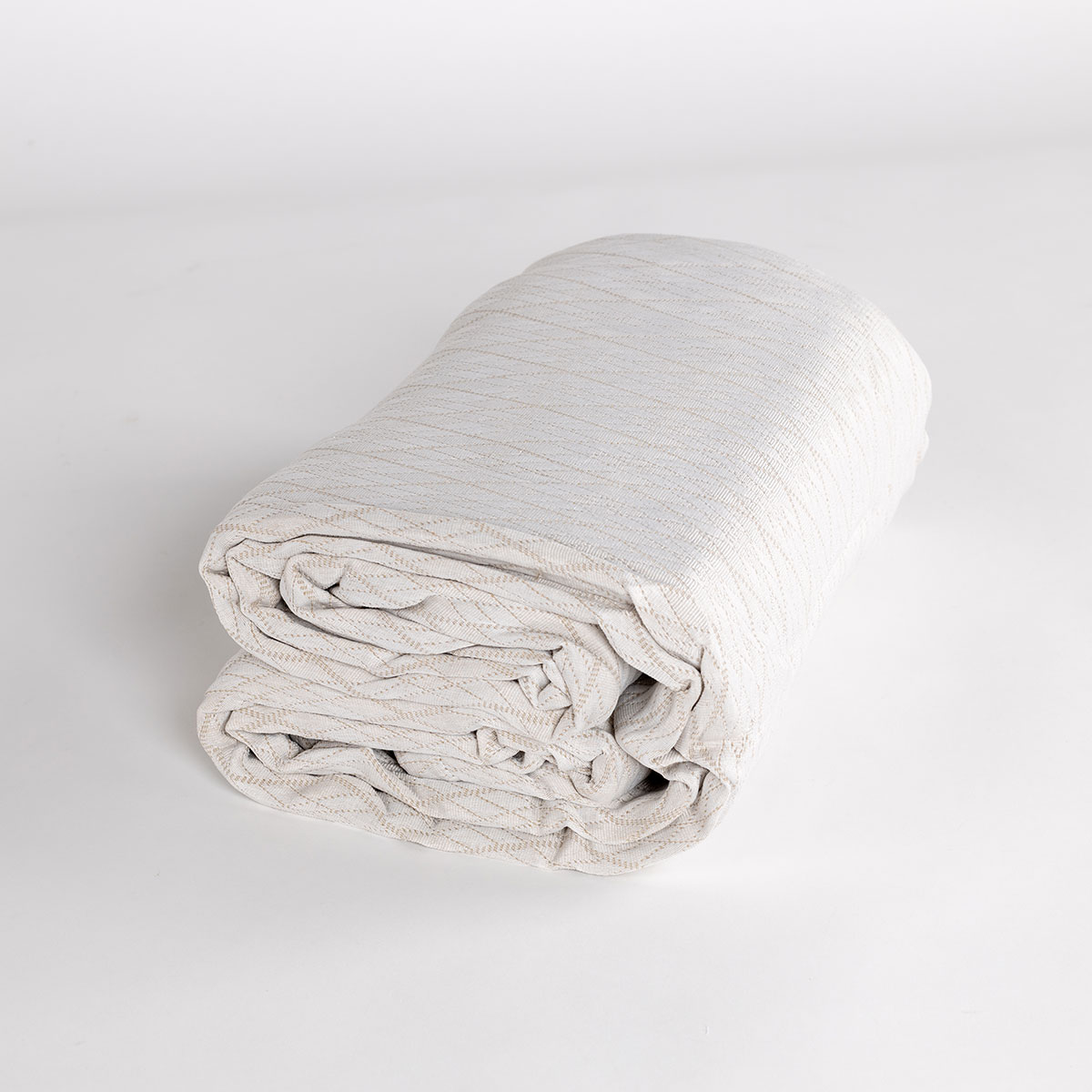 Colcha Rombos Blanca 240x260Cm