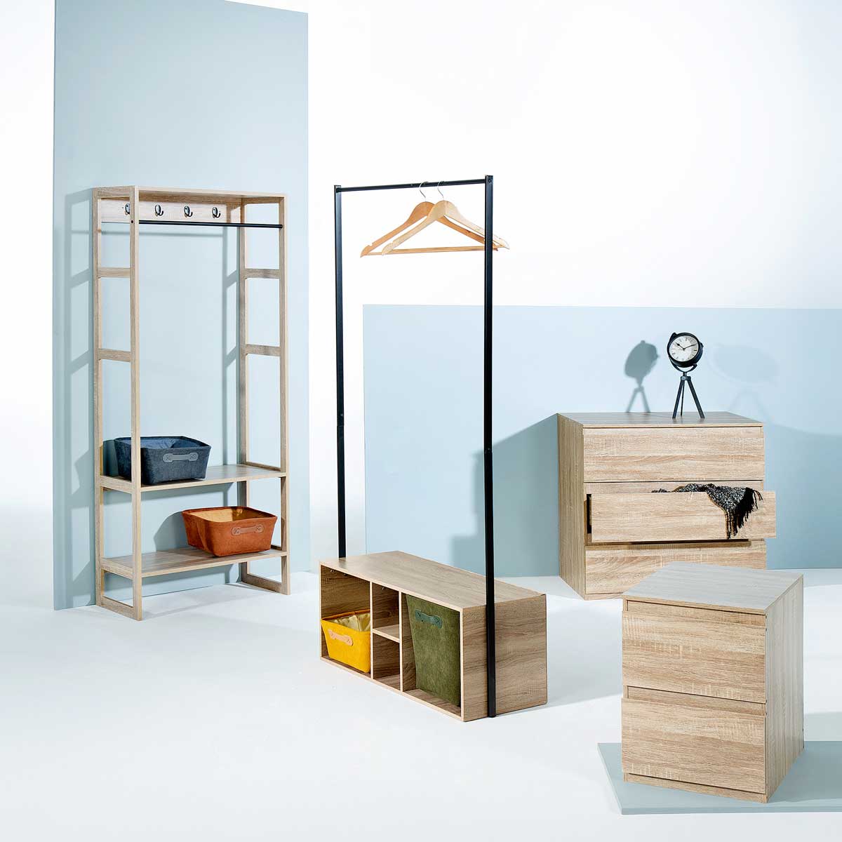 C&oacute;moda de almacenaje DOLO beige con 2 cajones