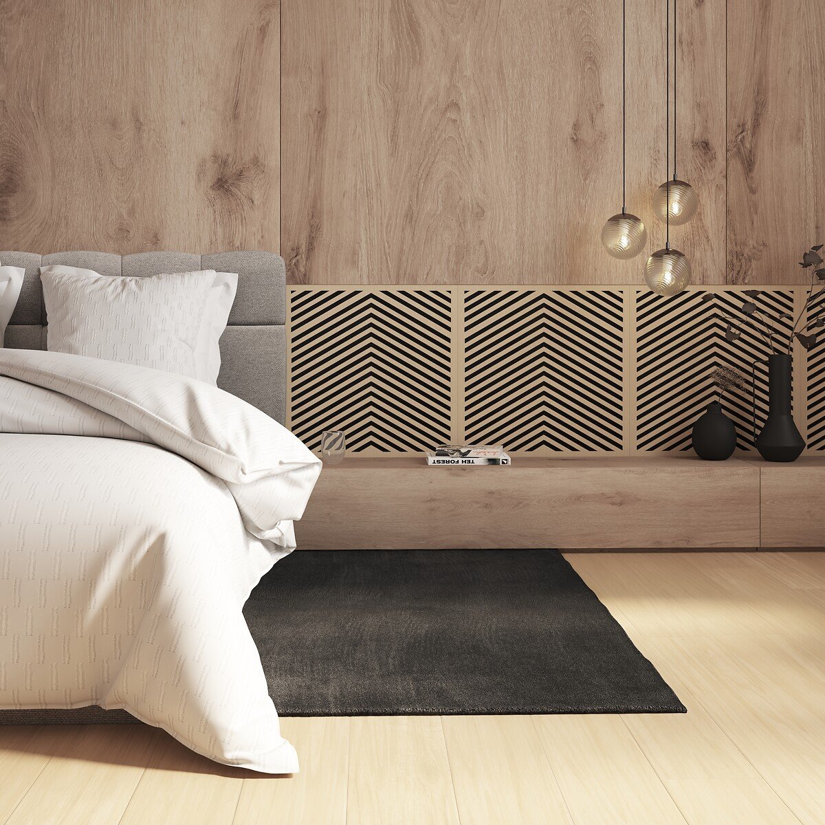 Panel decorativo EILE marr&oacute;n 58cm