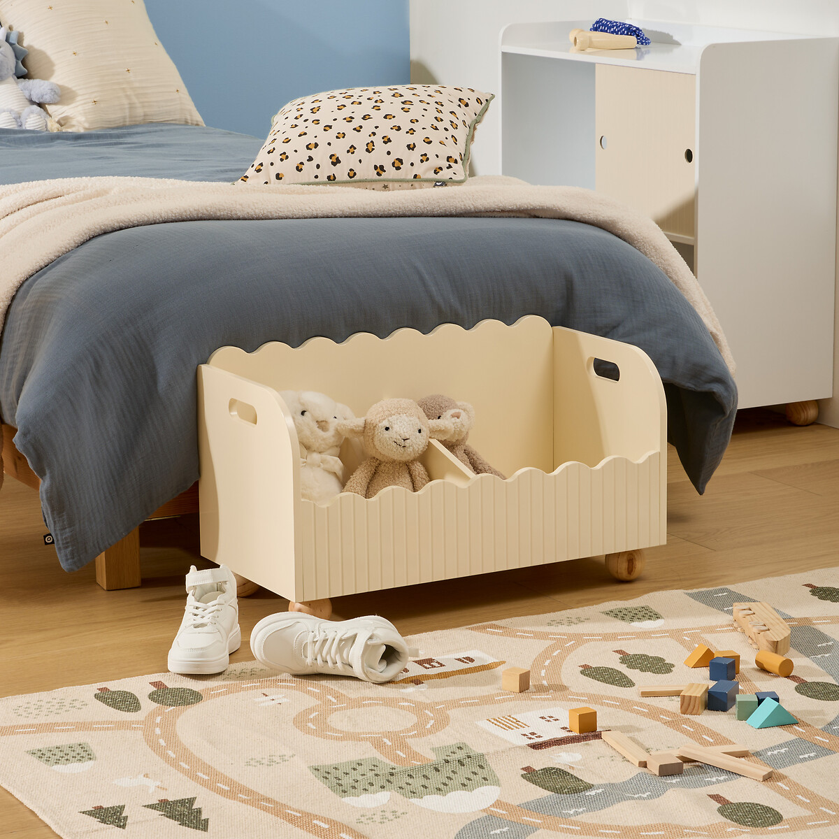 Caja de almacenaje BOULI beige