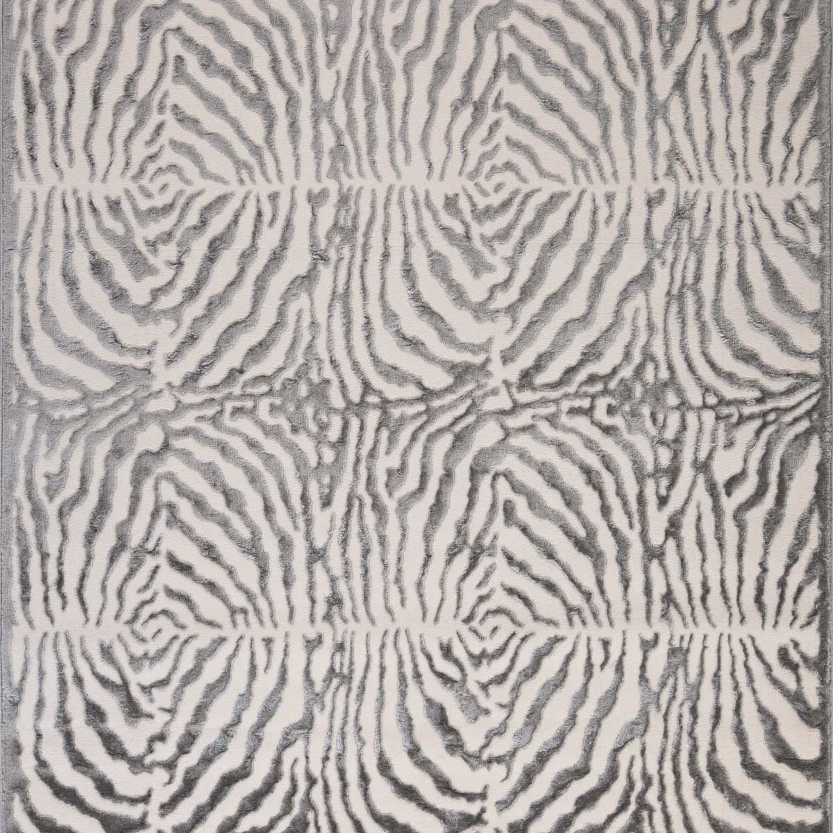 Alfombra Zaha Cebra Gris 200x285Cm