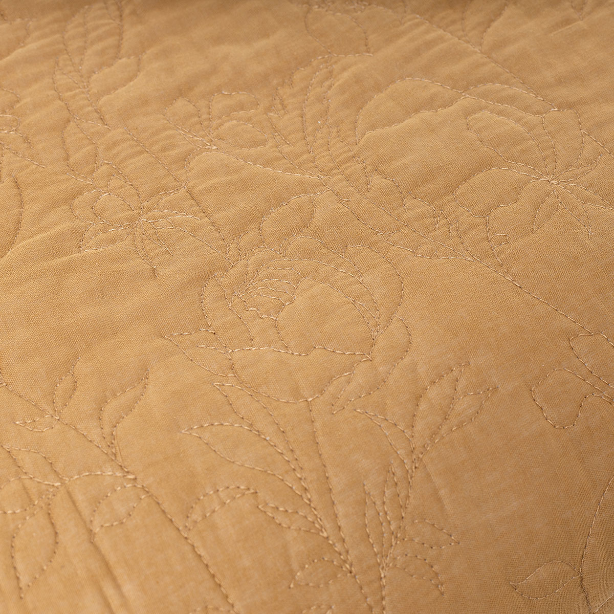 Colcha ocre FLOWER 220x240cm