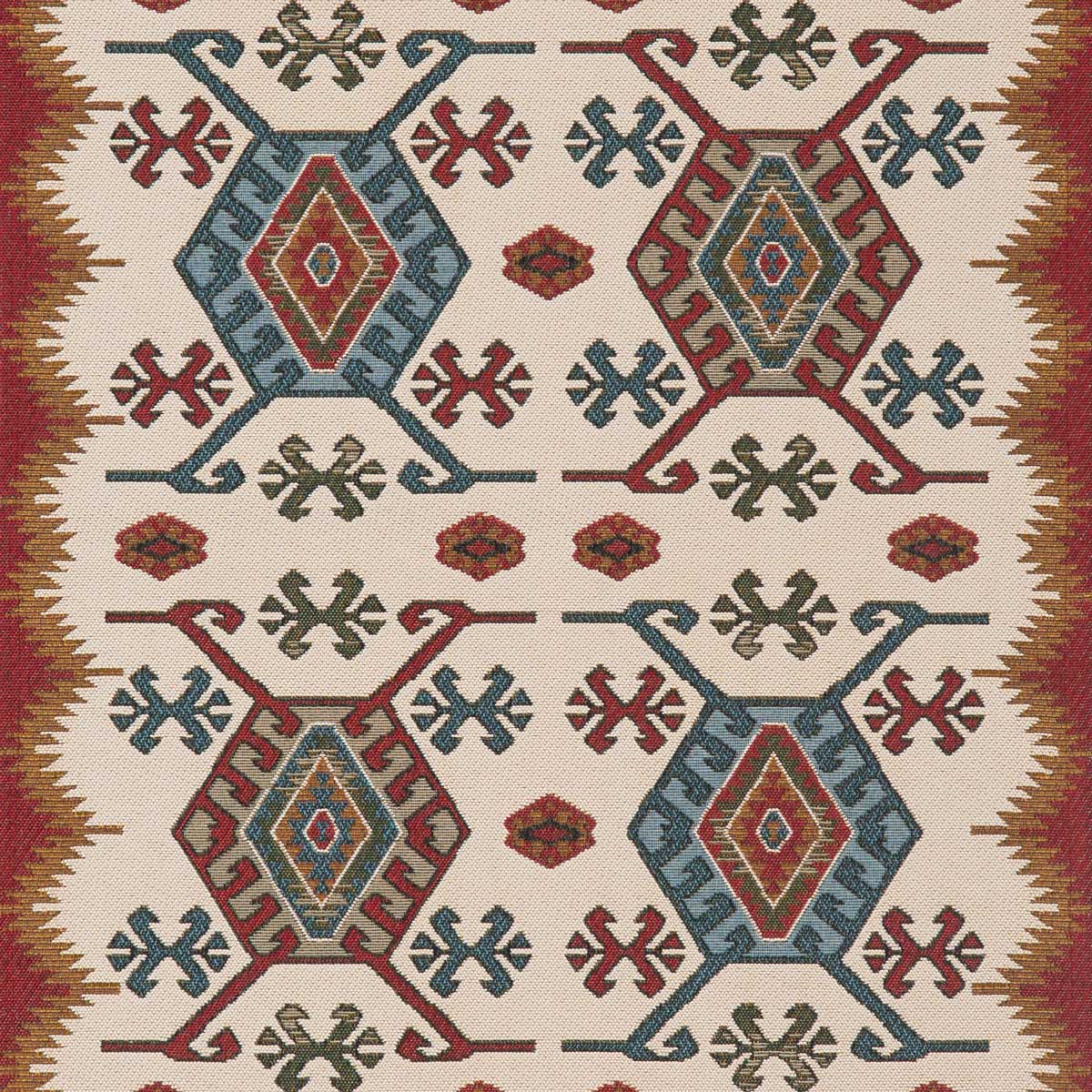 Alfombra Sunlight Ocre/Rojo 70x120Cm