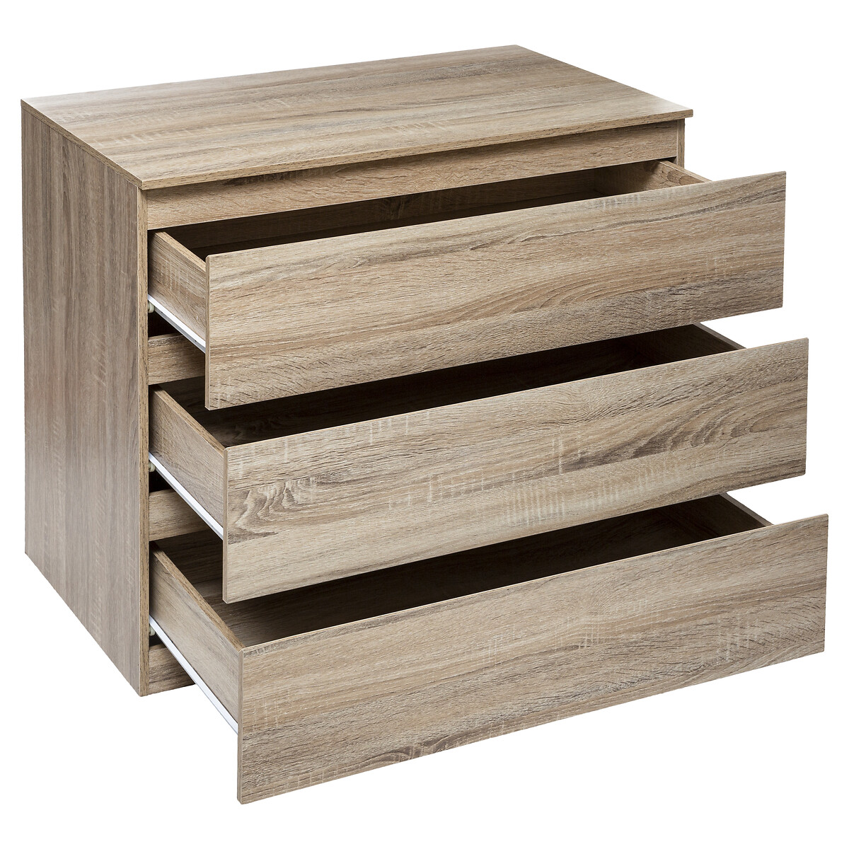 Cómoda de almacenaje DOLO beige con 3 cajones