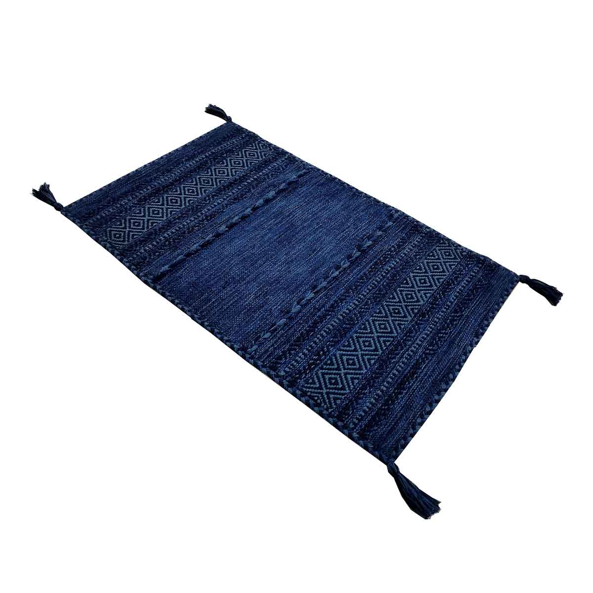Alfombra Tribal Azul 60x150Cm