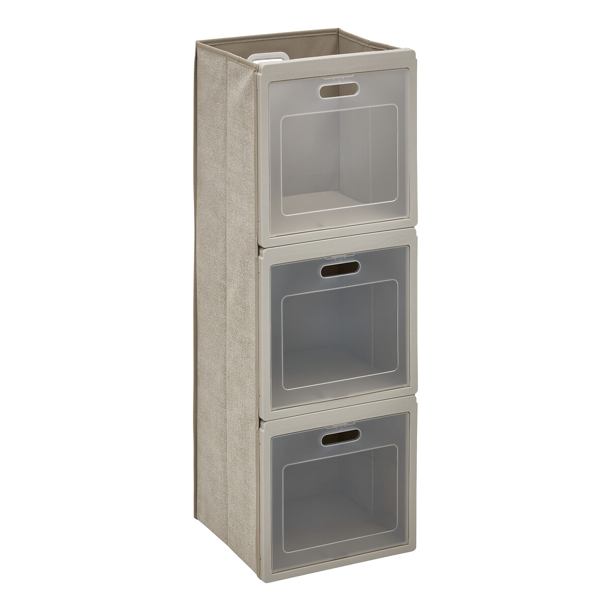 Caja de almacenaje con 3 niveles