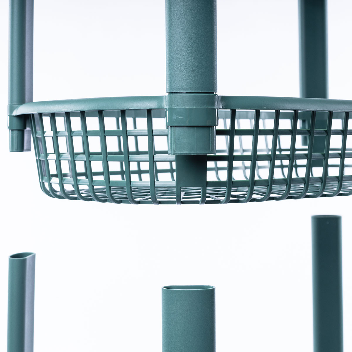 Carrito De Cocina San Marino Verde Con 4 Cestos