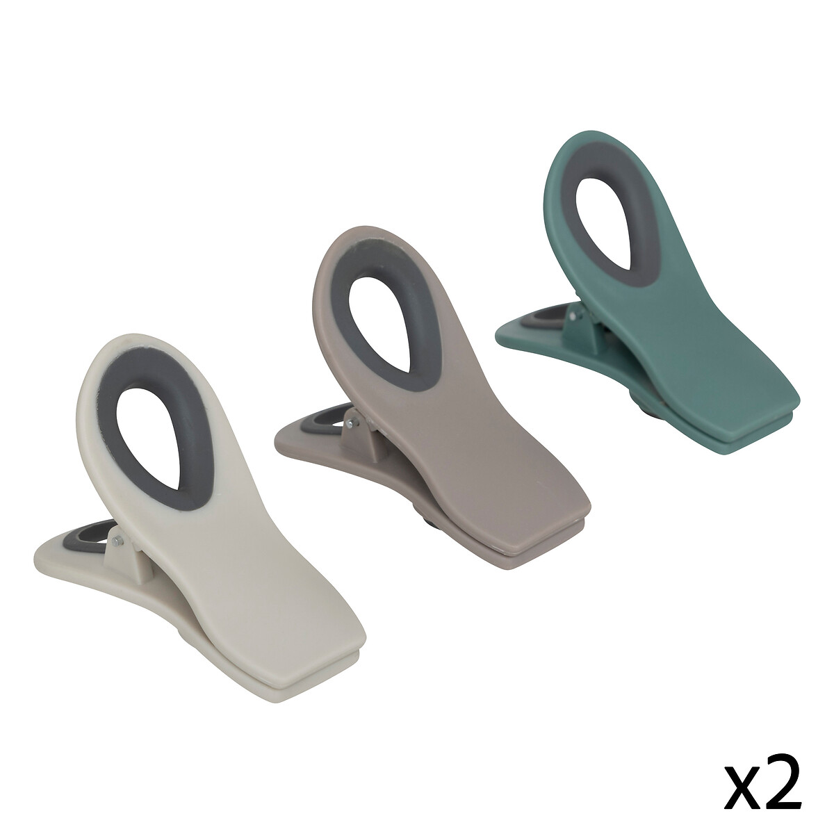 Conjunto de 6 pinzas herm&eacute;ticas para bolsas