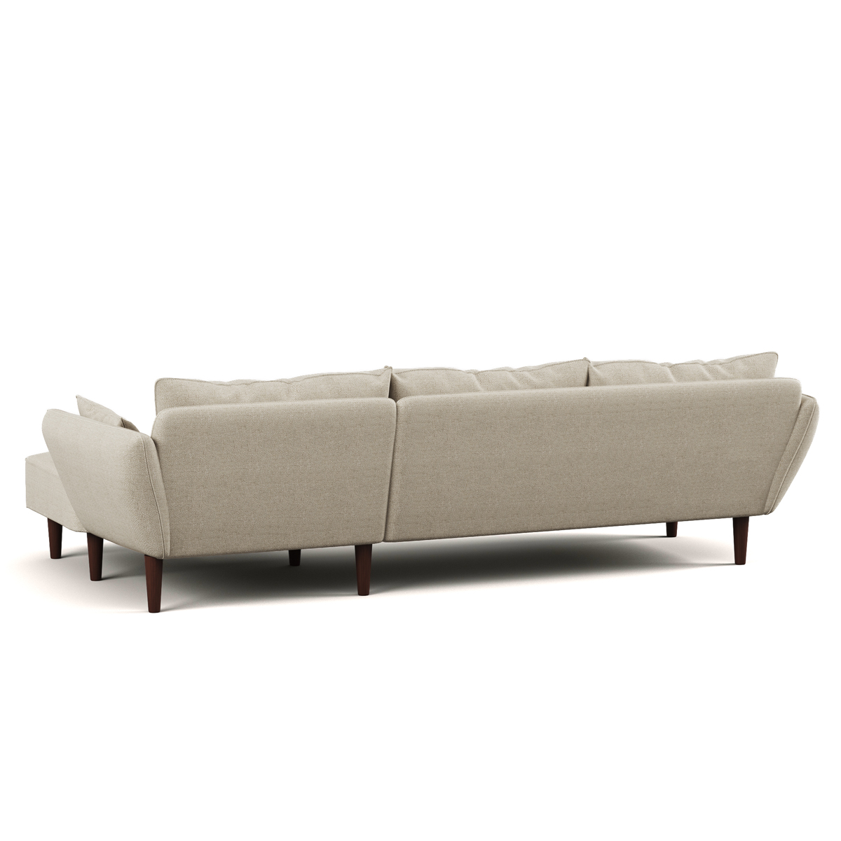 Sof&aacute; Bruges Bege Com Chaise Longue