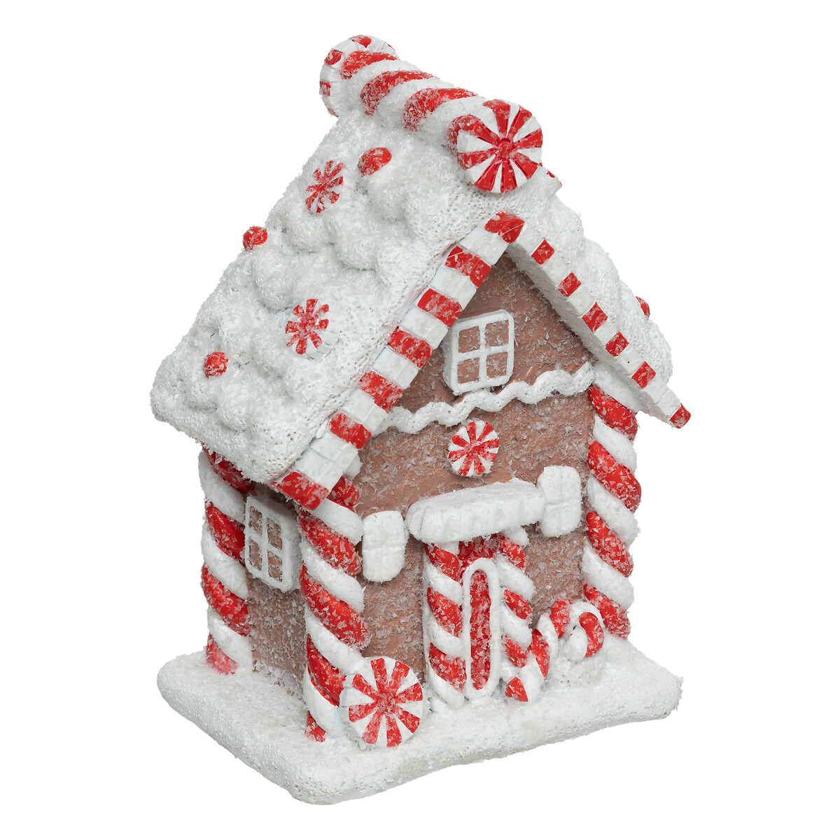 Figura de casita de jengibre con caramelos 