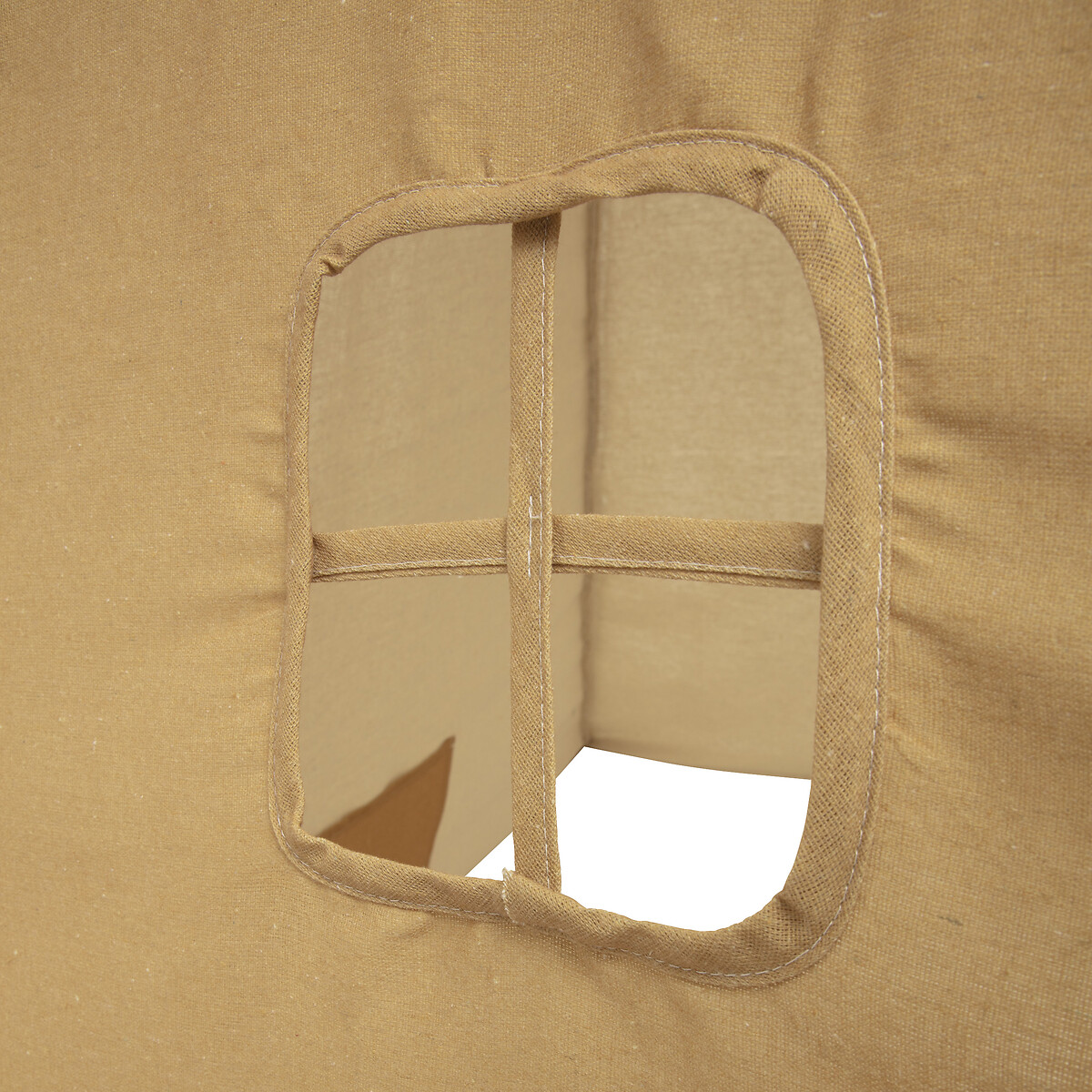 Tienda Tipi Ocre Pompones 120x120x160Cm