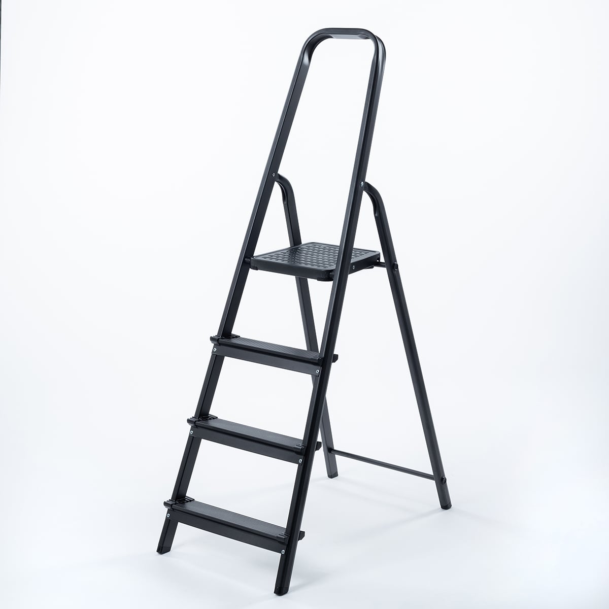 Escalera Negra Con 4 Gradas