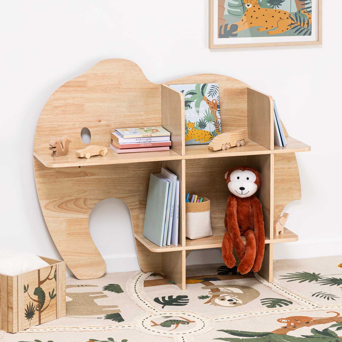 Peluche Mono Marr&oacute;n Jungle 16x10x47Cm