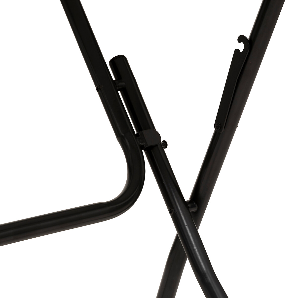 Mesa plegable negra de metal