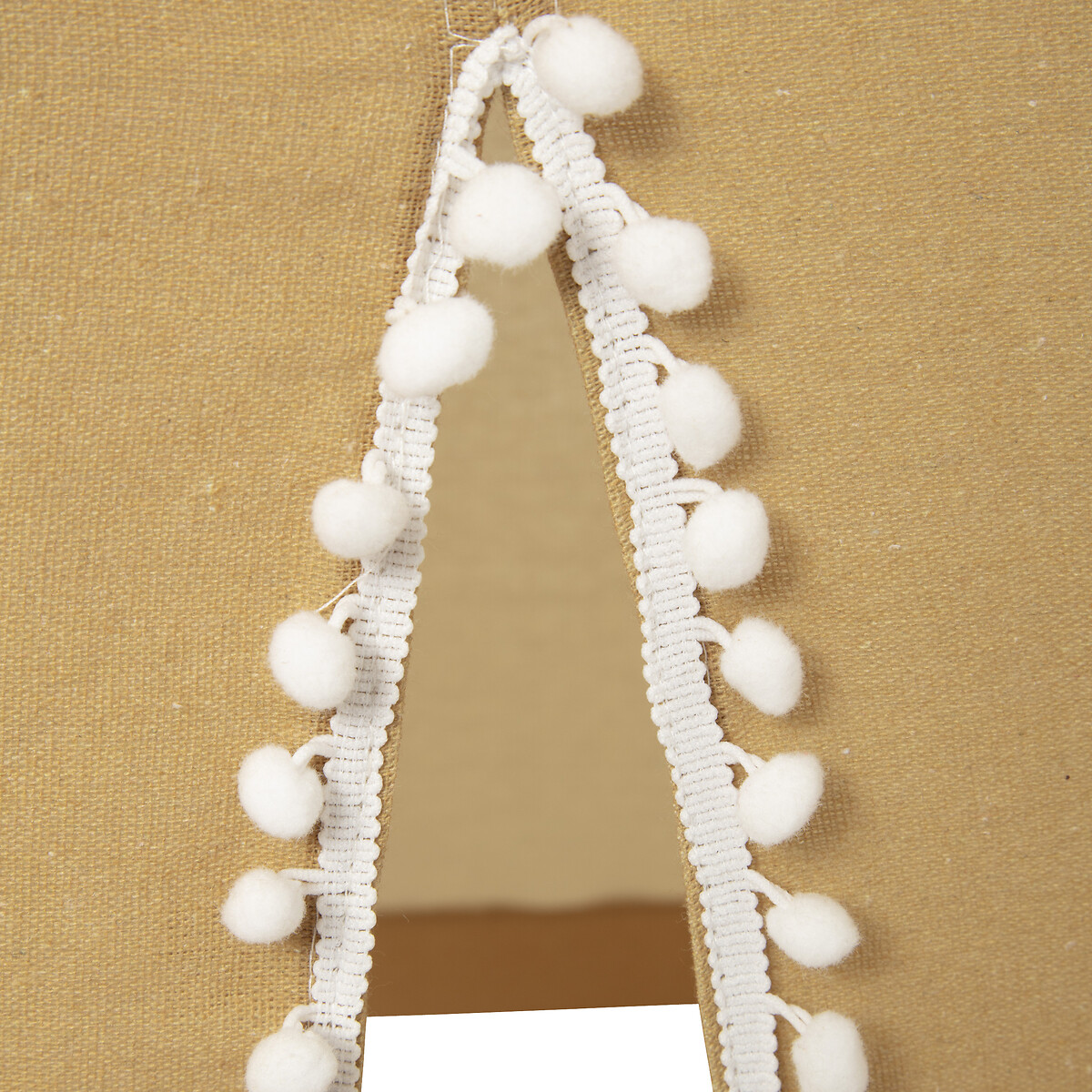 Tienda Tipi Ocre Pompones 120x120x160Cm