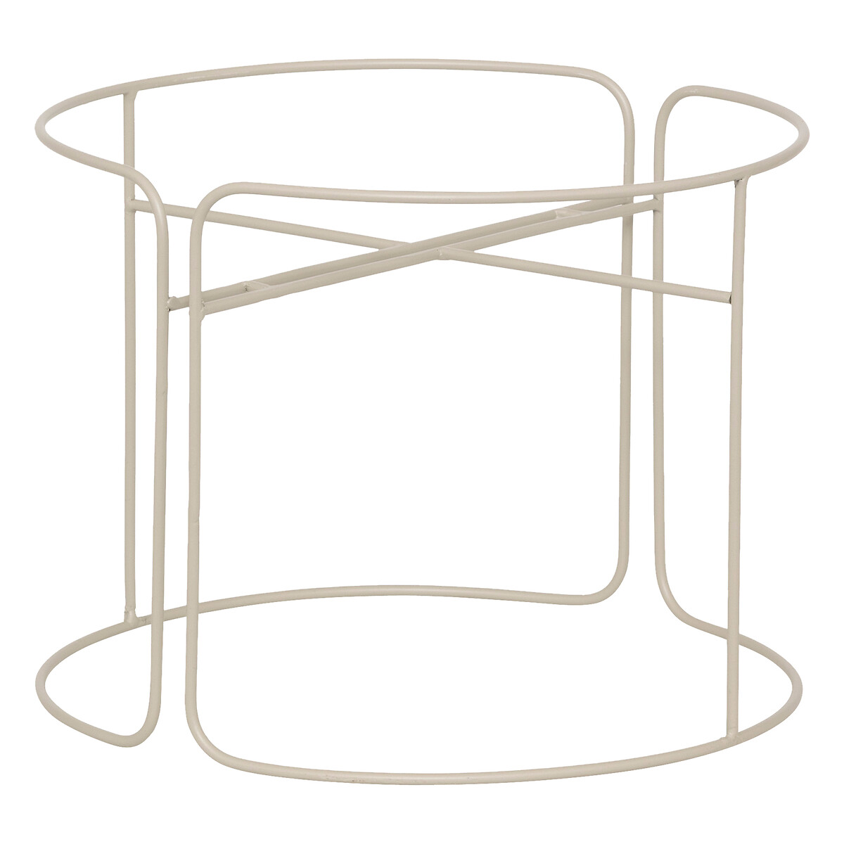 Macetero AZE de metal beige 44,3cm