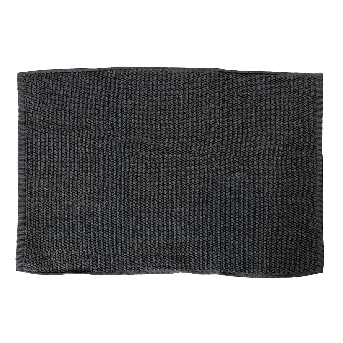 Alfombra de ba&ntilde;o ESSENZA gris oscuro 50x70cm