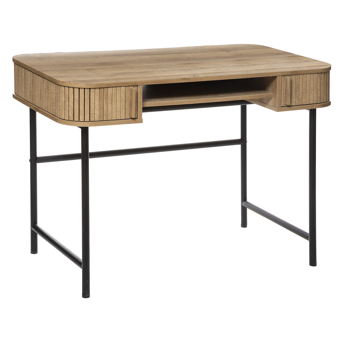 Escritorio Colva Beige Con 2 Puertas