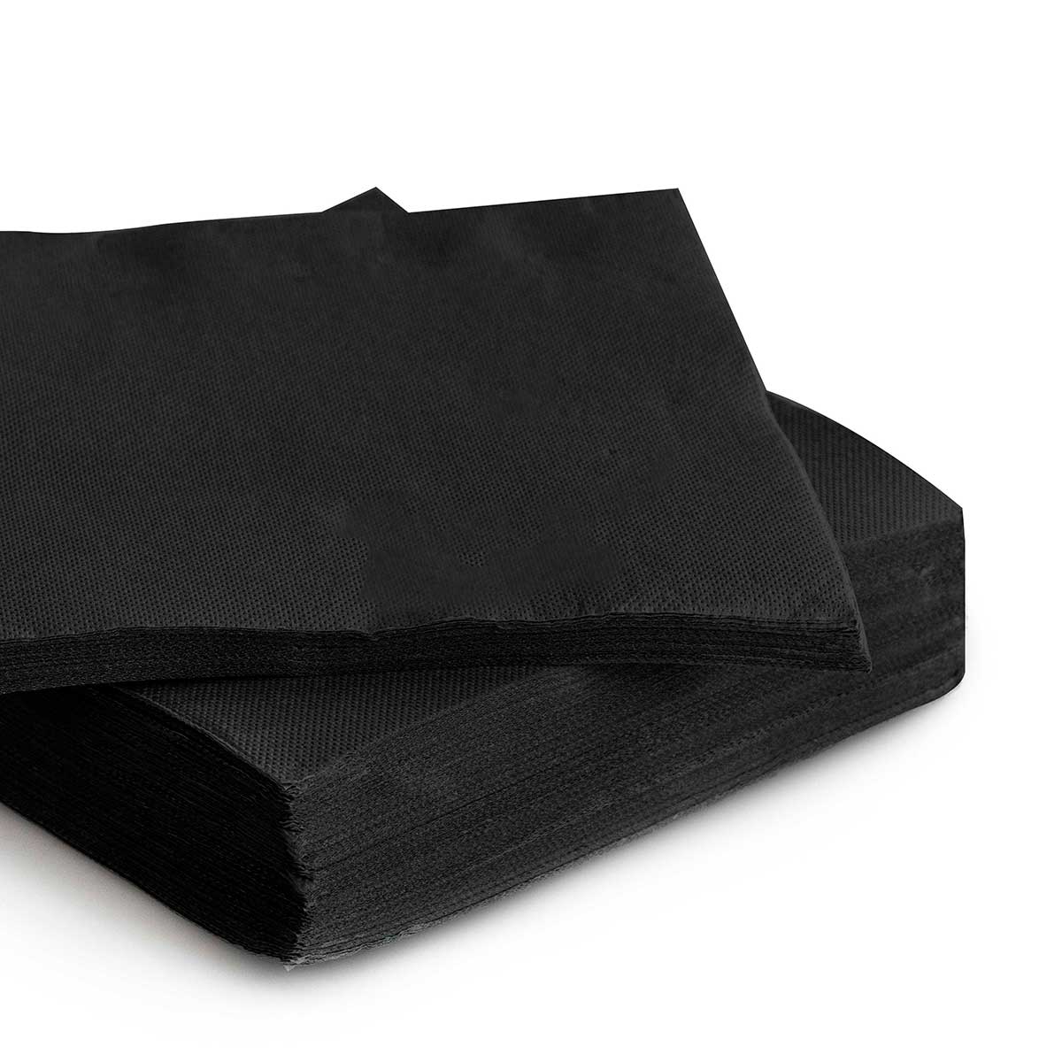 Paquete de 30 servilletas negro 38x38Cm