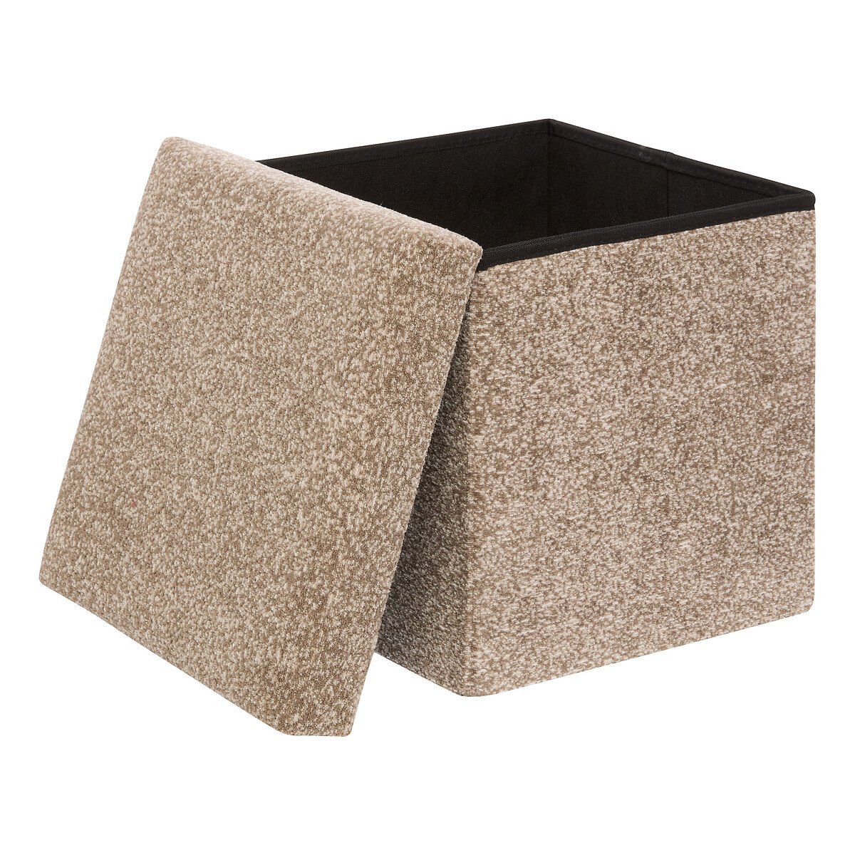 Puf con almacenaje OXIA marr&oacute;n 38x38cm