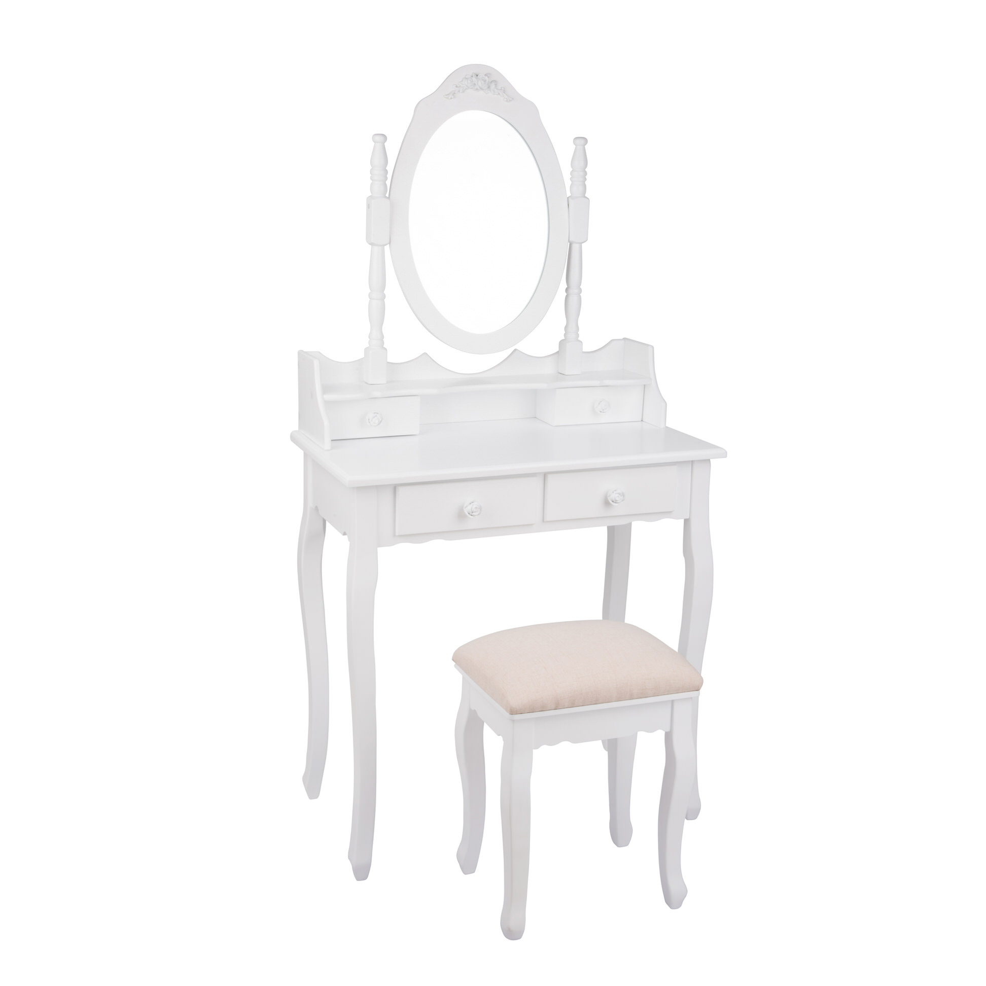 Tocador Blanco Lilliou Mdf 75x40x141Cm