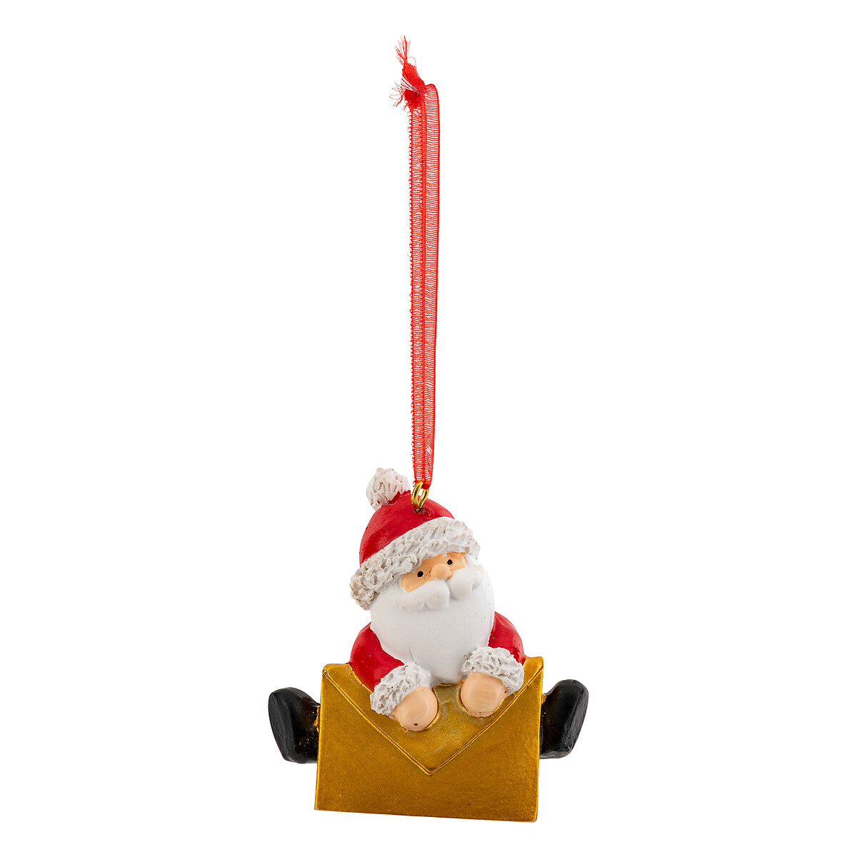 Adorno navide&ntilde;o Pap&aacute; Noel con sobre 6cm 