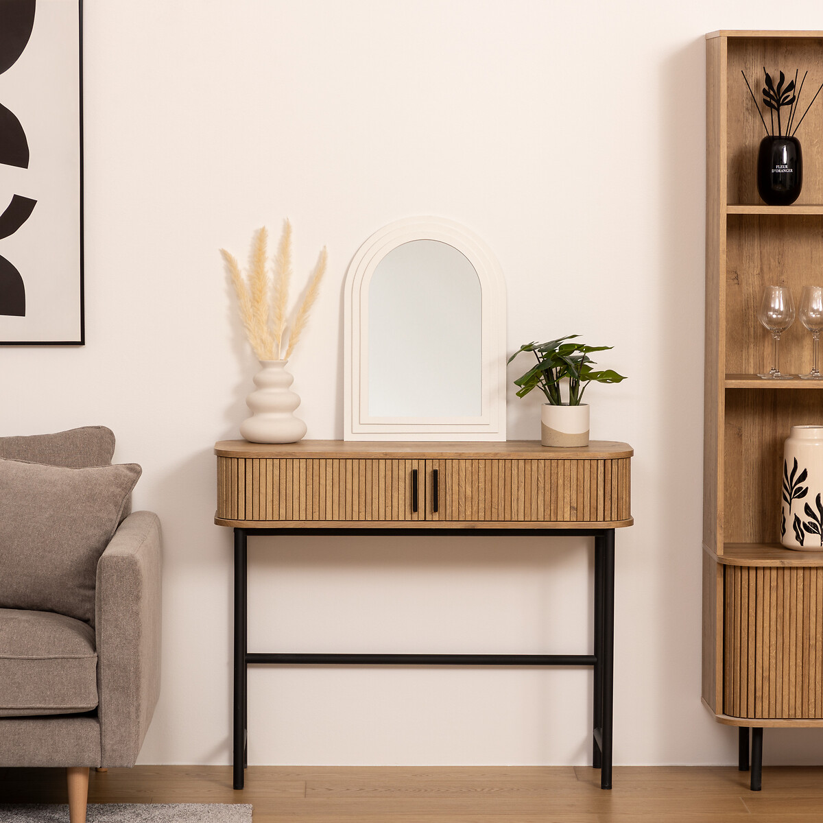 Espejo De Pared Emily Blanco 55cm