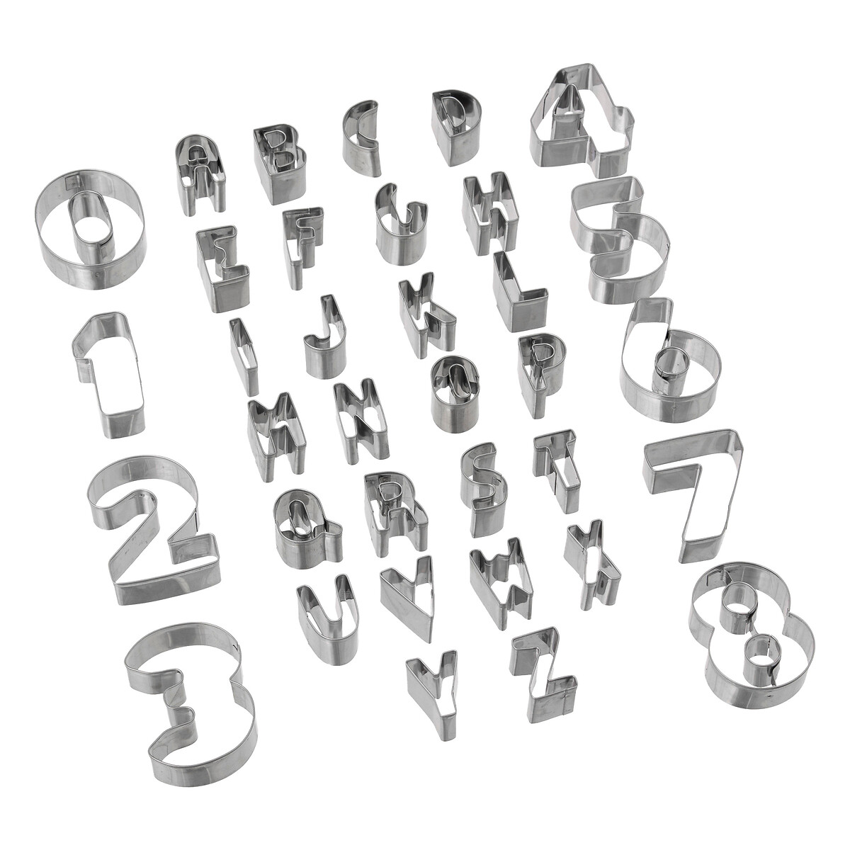 Conjunto De Formas Em Aço Inox Para Bolachas