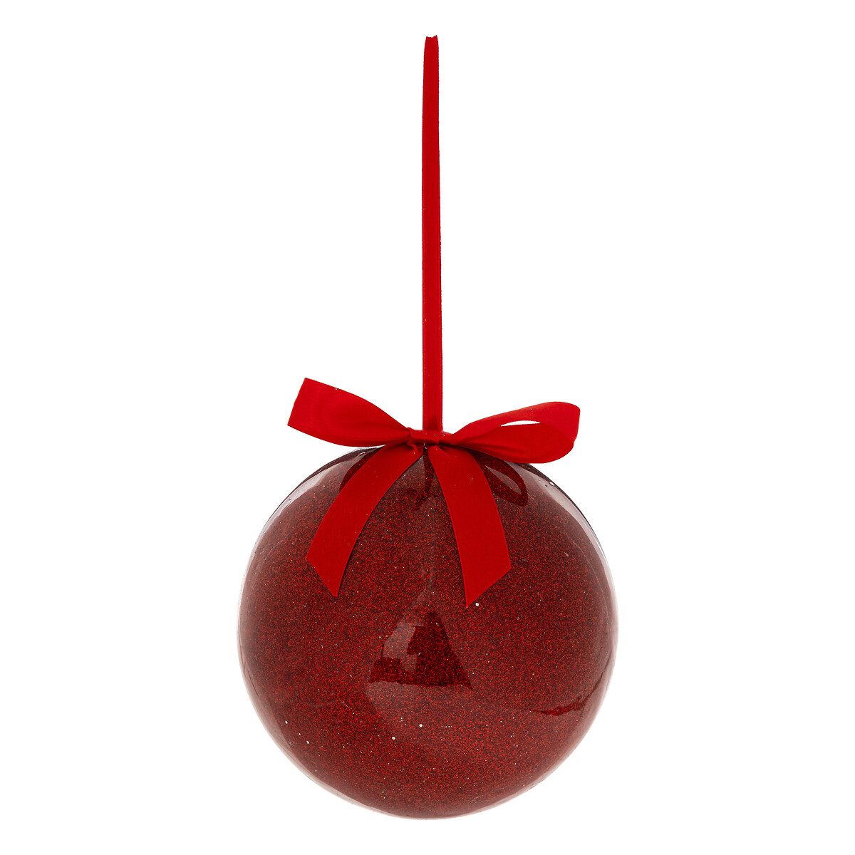 Bola Roja Con Lazo De Saten 15cm 